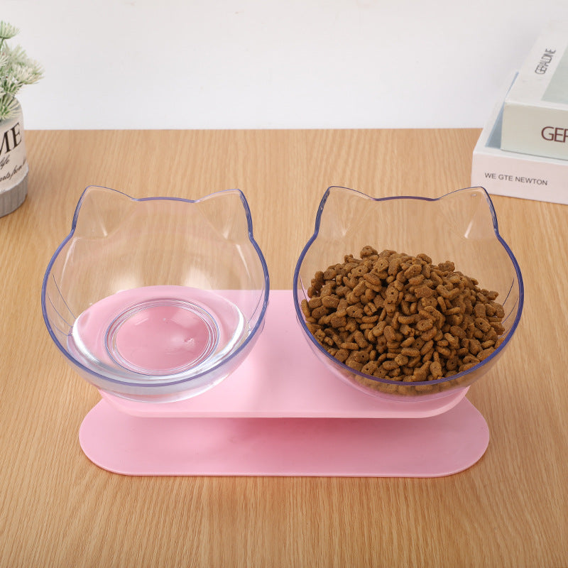 New Inclined Food Cat Ear Oblique Mouth Transparent Single