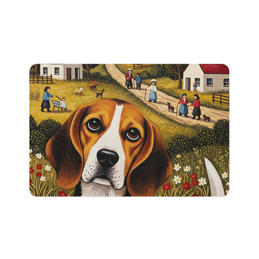 Pet Food Mat (12x18) - Beagle
