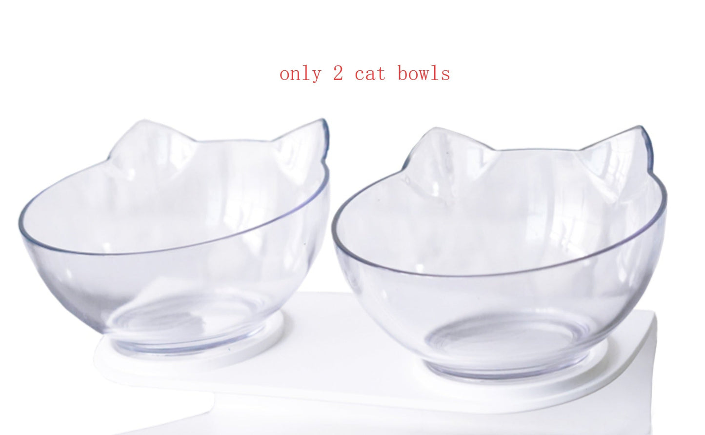 New Inclined Food Cat Ear Oblique Mouth Transparent Single