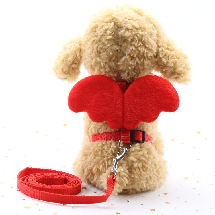 Cute Angel Dog Vest Leashes