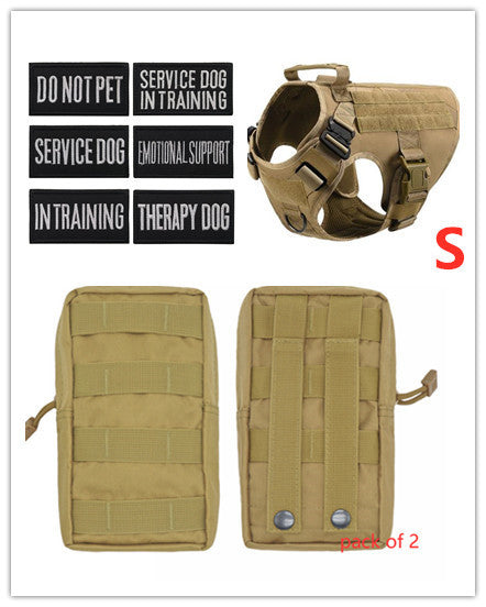 Adjustable Military Tactical Dog Harness for Large Breeds