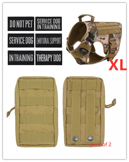 Adjustable Military Tactical Dog Harness for Large Breeds