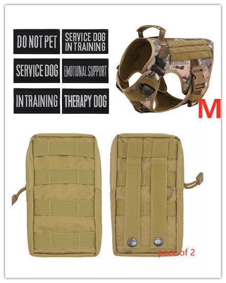 Adjustable Military Tactical Dog Harness for Large Breeds