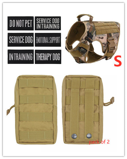 Adjustable Military Tactical Dog Harness for Large Breeds