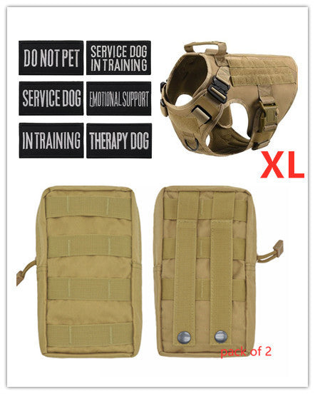Adjustable Military Tactical Dog Harness for Large Breeds