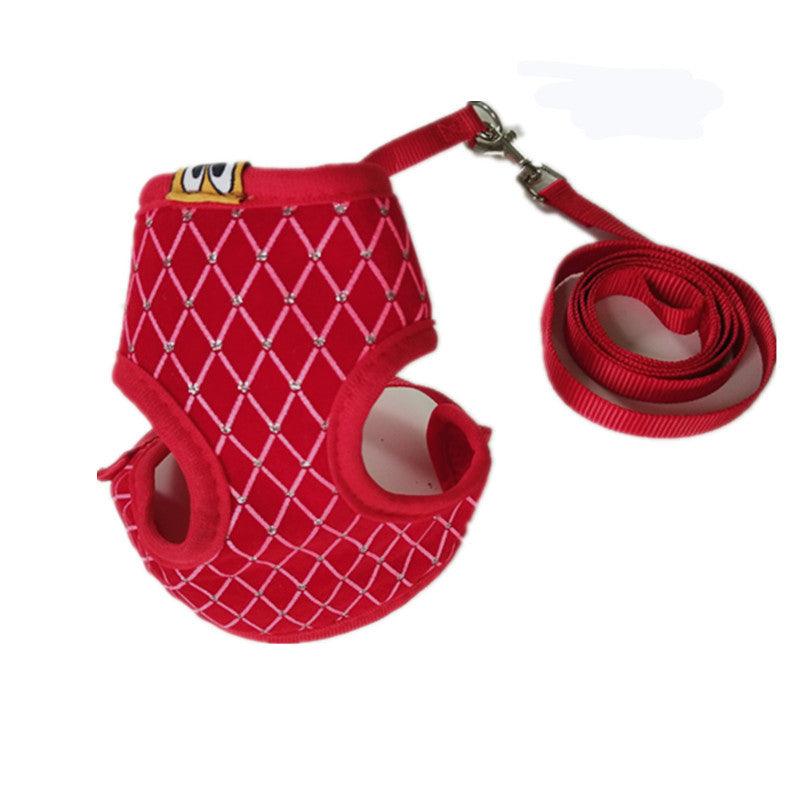 Pet Comfort Harness: Breathable Nylon Vest For Small And Medium Dogs And Cats - Dog Collars, Leashes & Harnesses - WooF WooF MeoW MeoW