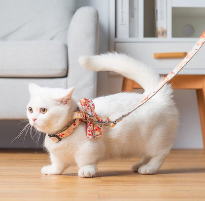 Japanese Butterfly Vest Traction Rope Nylon Webbing Cat