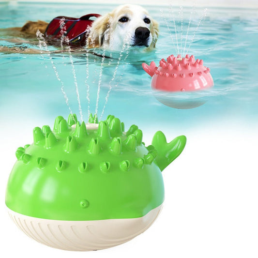 Floating Aquatic Spray Ball Toy for Active Dogs Summer Play