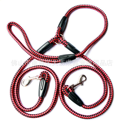 Durable Double-Ended Dog Leash for Walking Two Pets at Once
