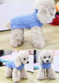 Cashmere Twisted Rope Dog Sweater