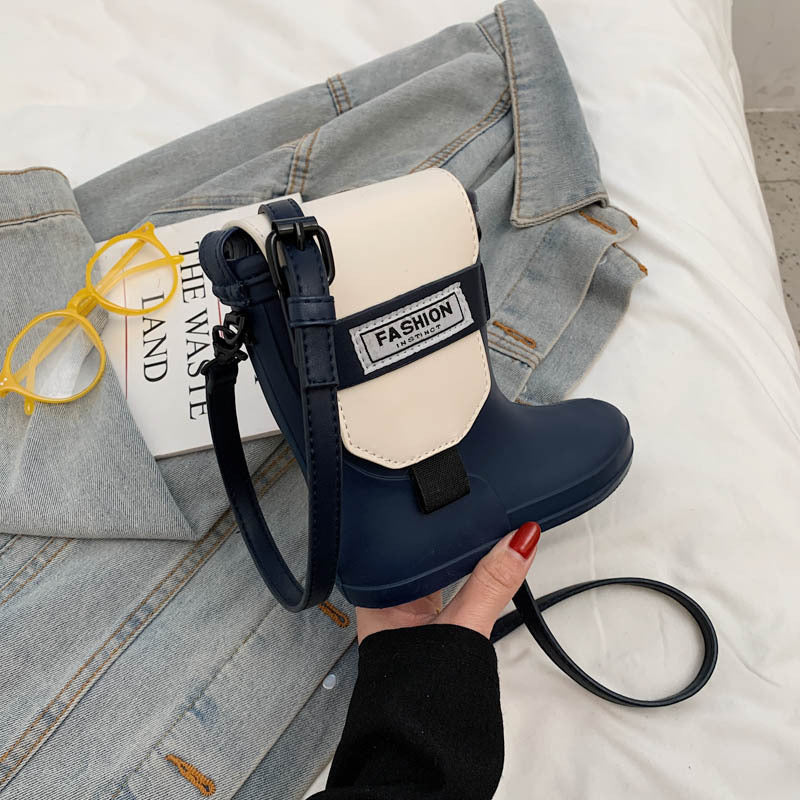 Rain Boot Silicone Texture One-shoulder Messenger Cell Phone Bag