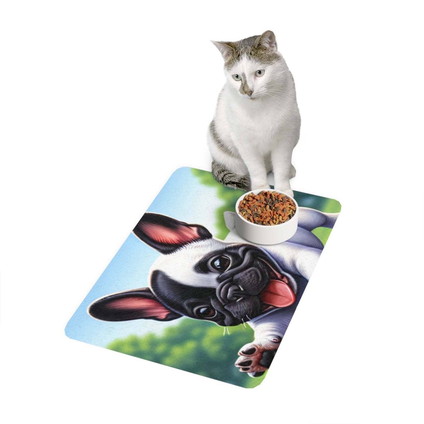 Pet Food Mat (12x18) - French Bulldog