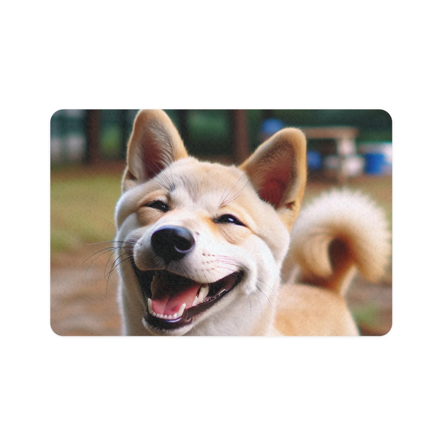 Pet Food Mat (12x18) - Korean Jindo Dog