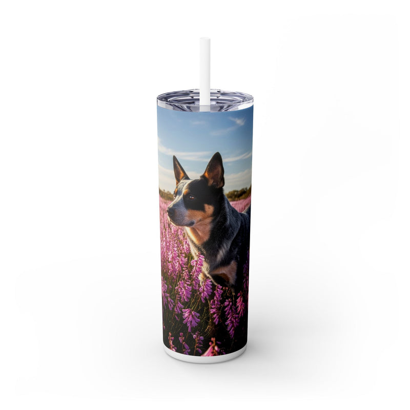 Australian Stumpy Tail Cattle Dog Tumbler with Straw, 20oz
