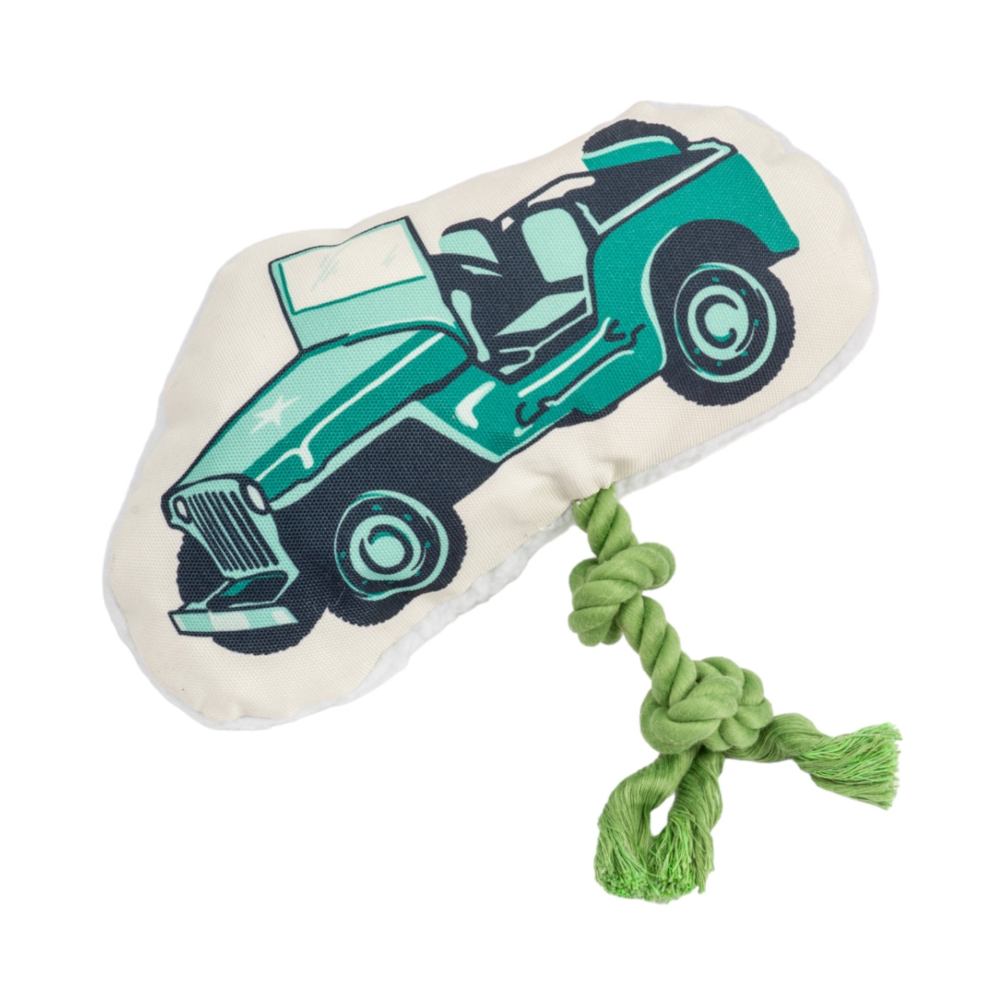 Army Jeep Plush Dog Toy Squeaker Crinkle 🚙