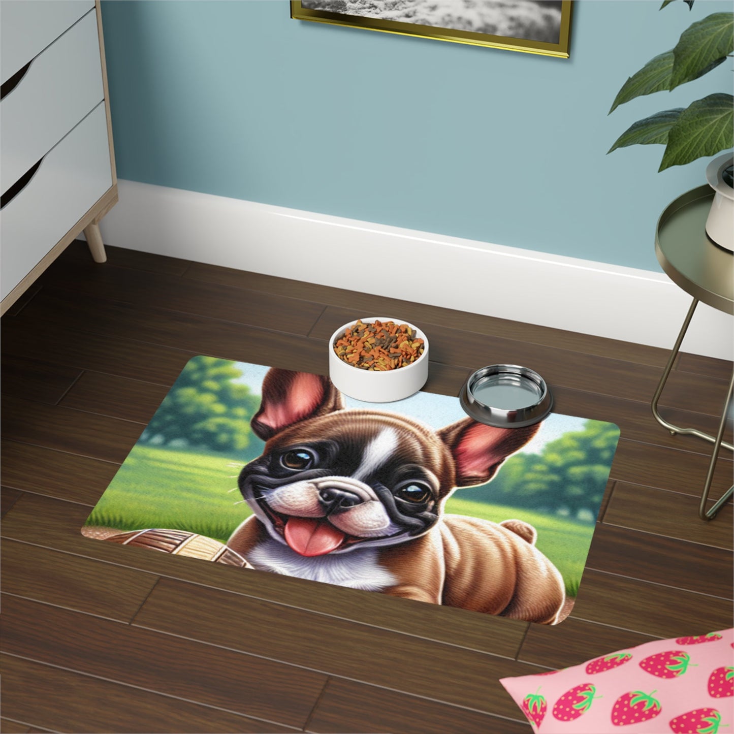 Pet Food Mat (12x18) - French Bulldog