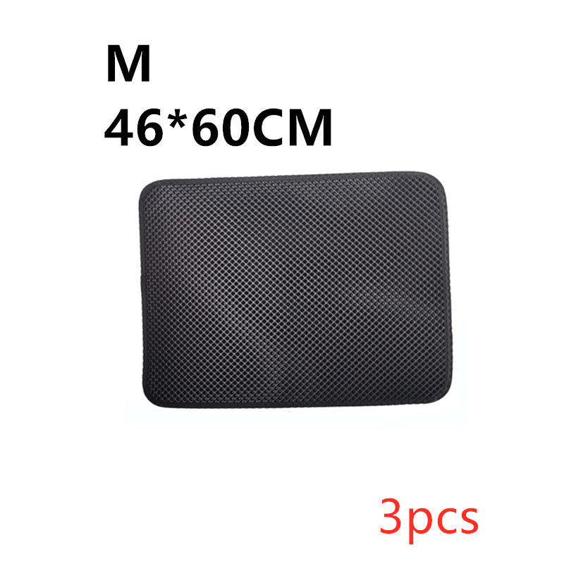 Double Layer Cat Litter Trapping Mat — Waterproof Bed Pad for Litter Box