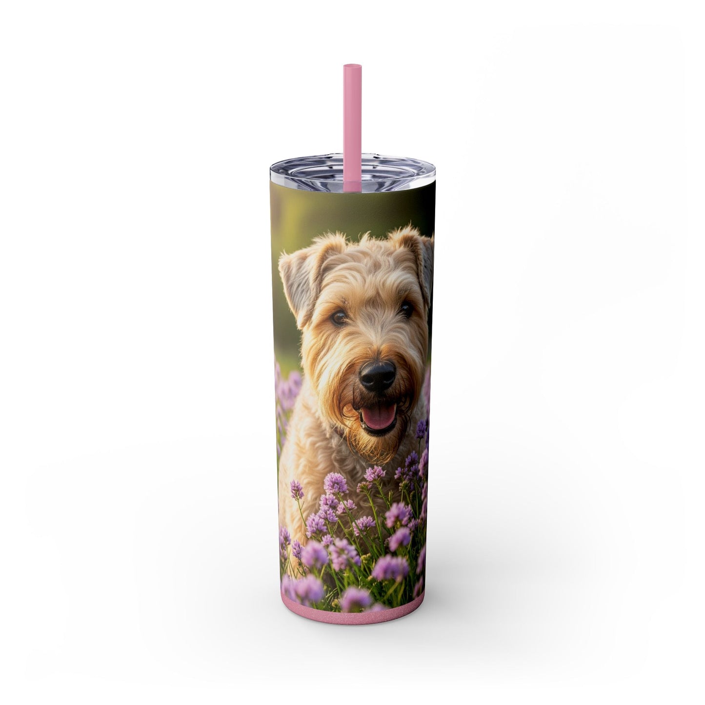 Soft Coated Wheaten Terrier Tumbler with Straw, 20oz