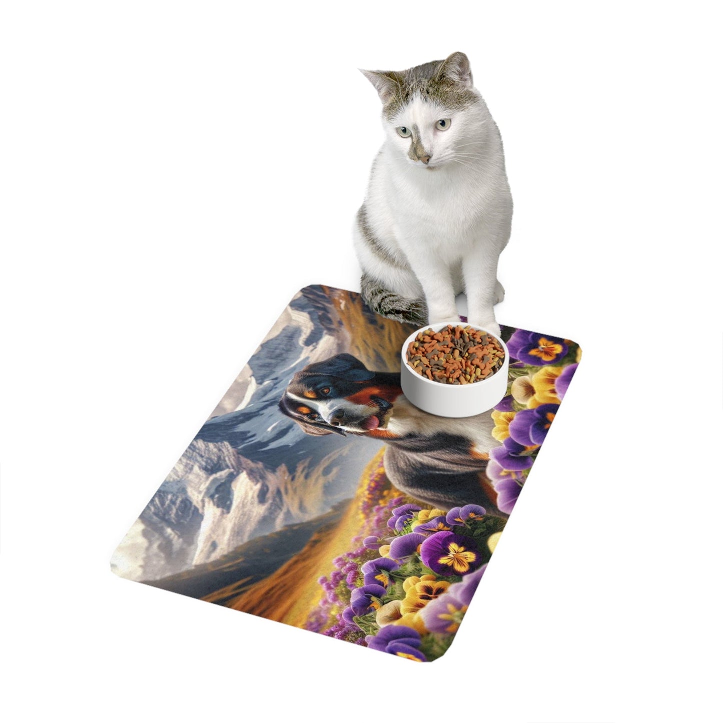 Pet Food Mat (12x18) - Greater Swiss Mountain Dog