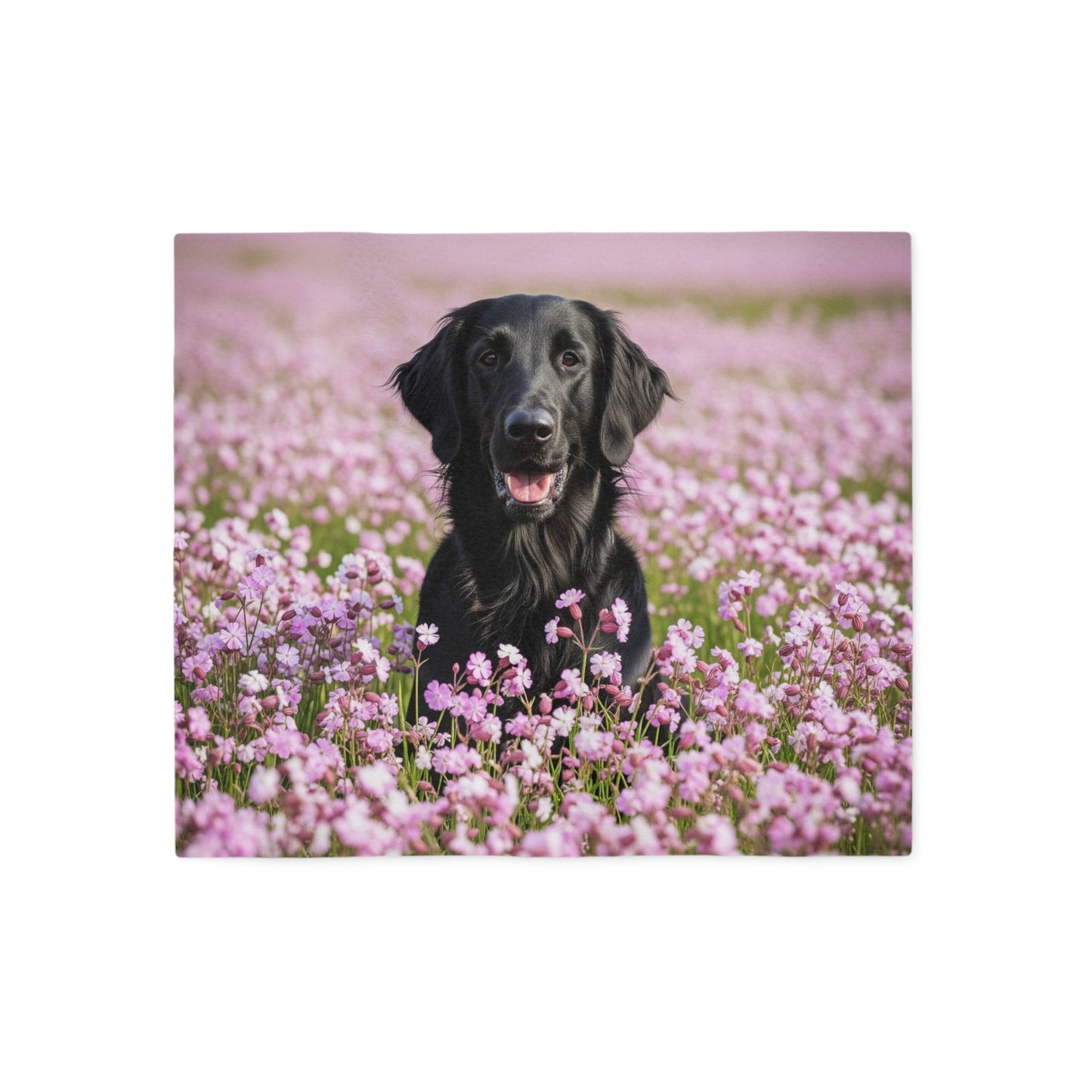 Flat Coated Retriever Sweatshirt Blanket
