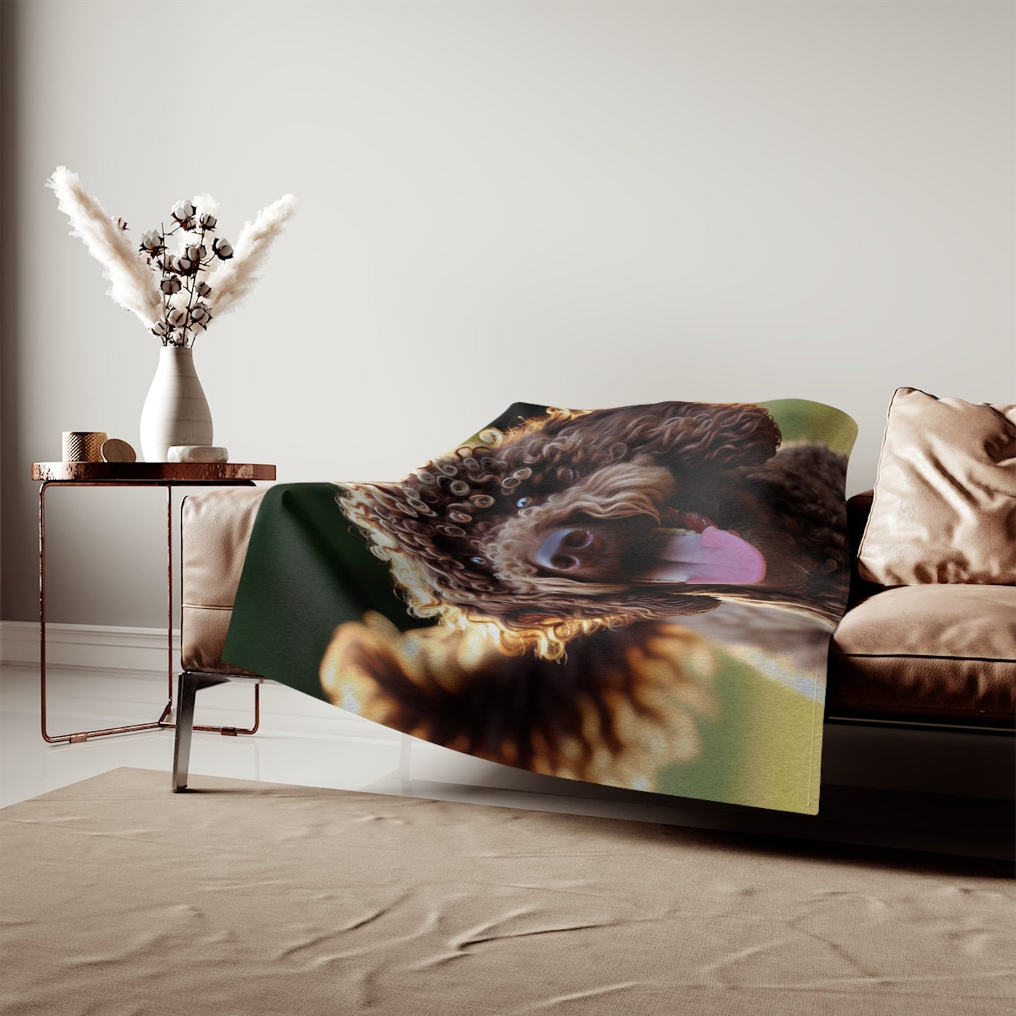 Curly Coated Retriever Sweatshirt Blanket