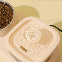 2-in-1 Cat Water Dispenser And Feeding Bowl