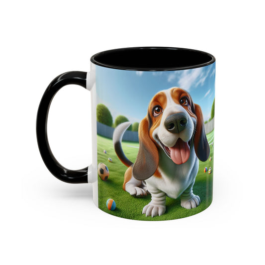 Basset Hound Accent Coffee Mug - Perfect Gift for Dog Lovers