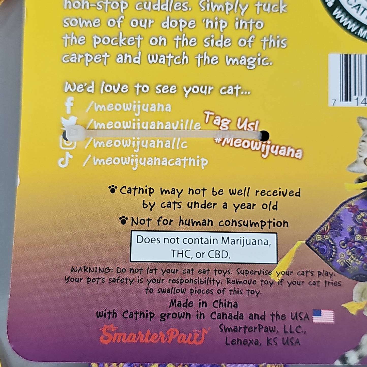 Meowijuana Organic Jump Monkey