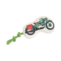 Country Living Retro Army Motorcycle with Squeaker & Crinkle Paper Plush Dog Toy