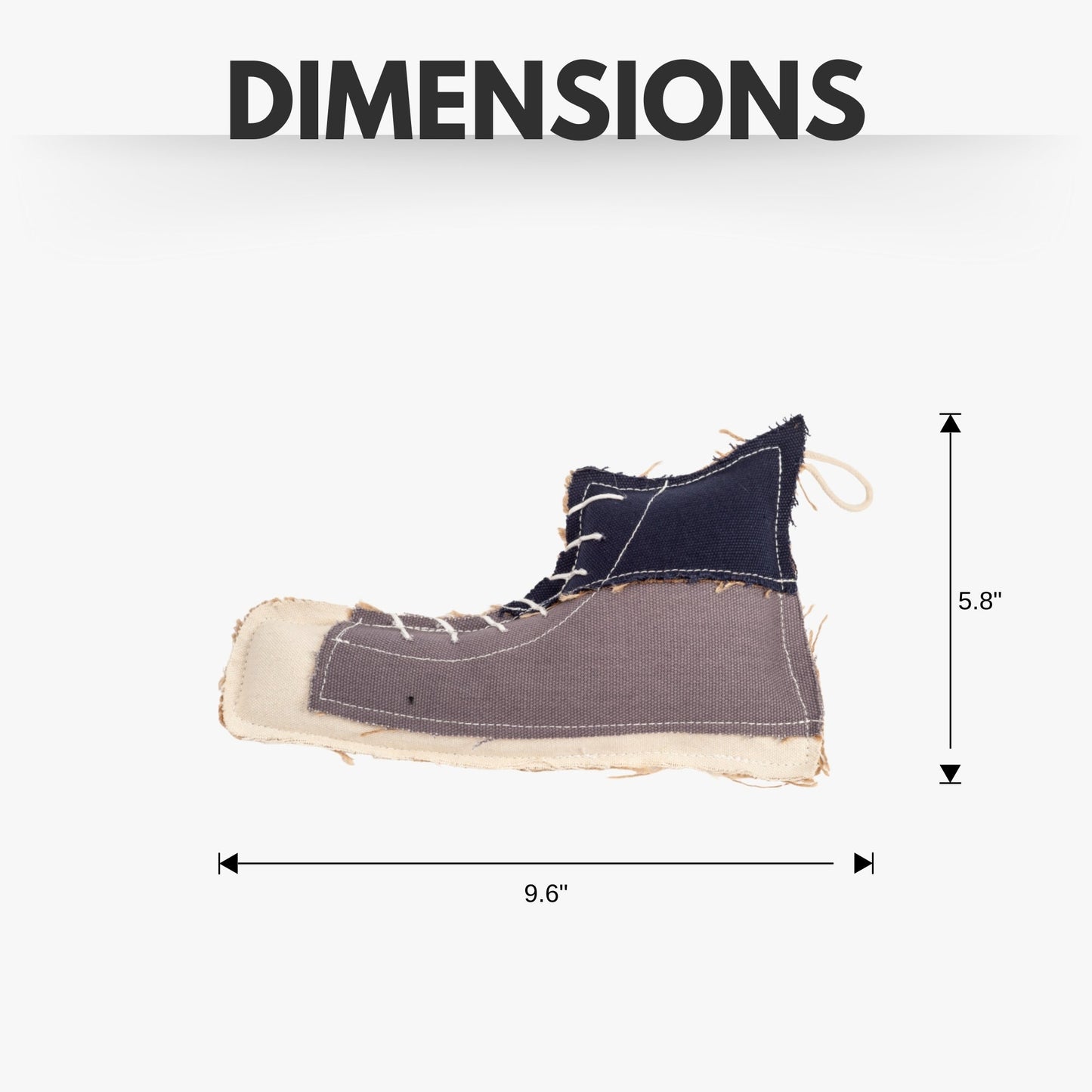 Country Living Canvas Shoe Dog Toy