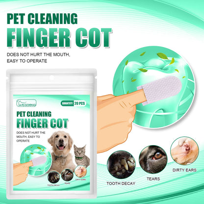 Premium Soft Silicone Finger Toothbrush for Pet Dental Care