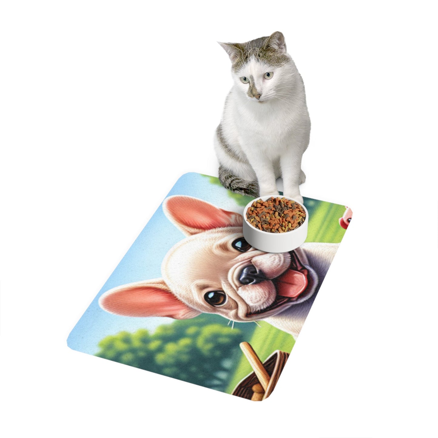 Pet Food Mat (12x18) - French Bulldog