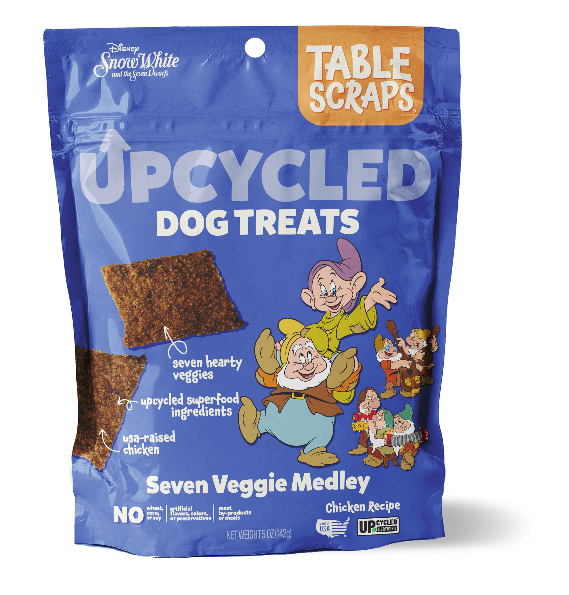Seven Dawrfs Seven Veggie Medley Chicken Recipe Dog Treats - Table Scraps Treats