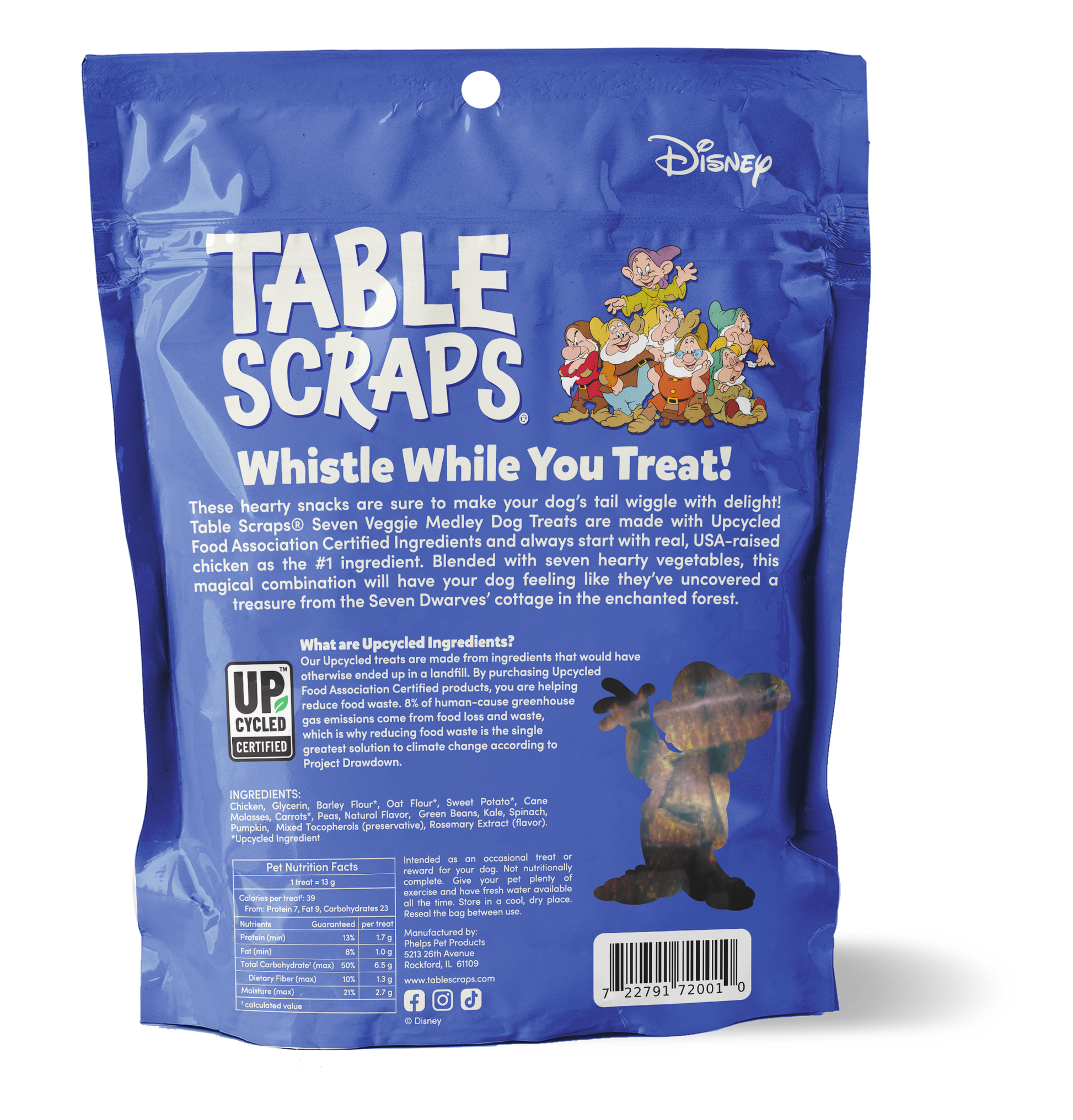 Seven Dawrfs Seven Veggie Medley Chicken Recipe Dog Treats - Table Scraps Treats