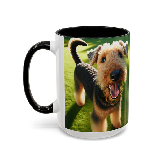 Airedale Terrier Accent Coffee Mug - Perfect Gift for Dog Lovers
