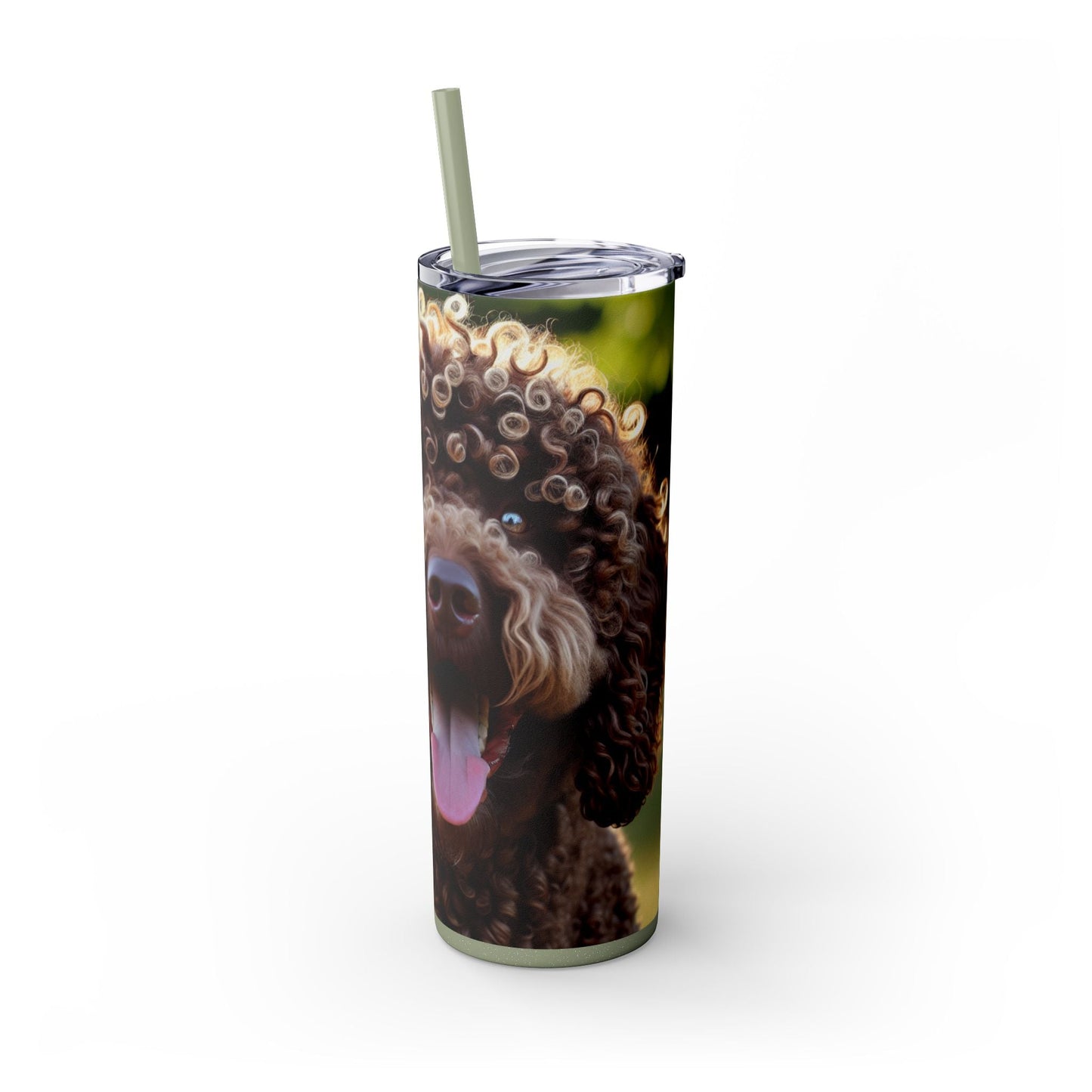 Curly Coated Retriever Tumbler with Straw, 20oz