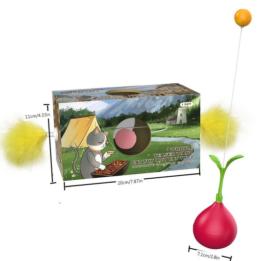 1 To 2 Cat Toys Cat Stick Cat Tumbler DIY Cat Toy A Turnip