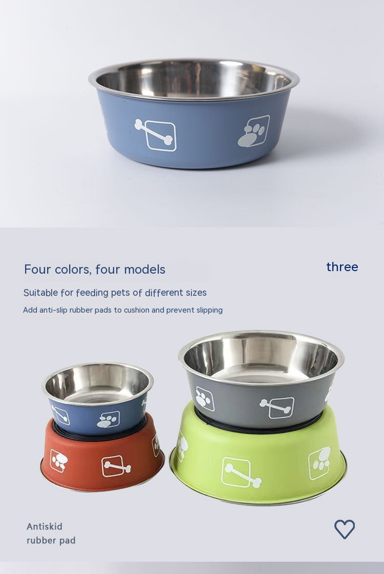 Stainless Steel Rice Bowl Dog Basin