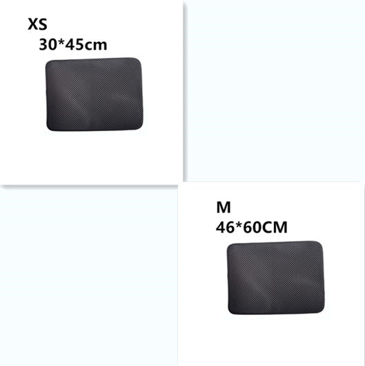 Double Layer Cat Litter Trapping Mat — Waterproof Bed Pad for Litter Box