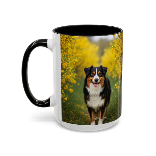 Australian Shepherd Accent Coffee Mug - Perfect Gift for Dog Lovers