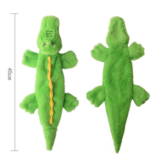New Pet Plush Crocodile Pig Elephant Sound Paper Toy Dog Boredom-Relieving Durable Shell Toy