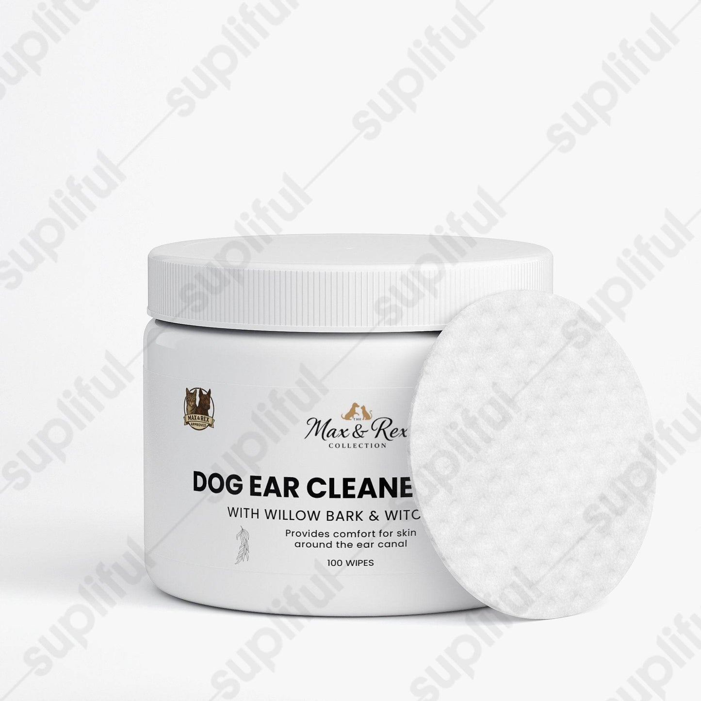 Dog Ear Cleaner Wipes Gentle Formula Convenient Pack