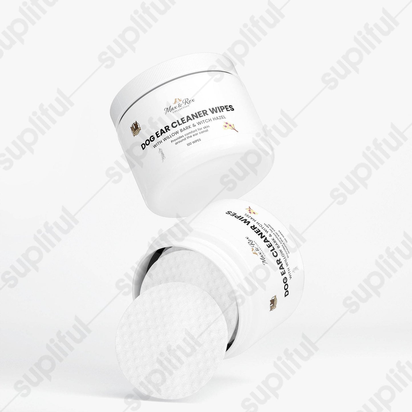 Dog Ear Cleaner Wipes Gentle Formula Convenient Pack