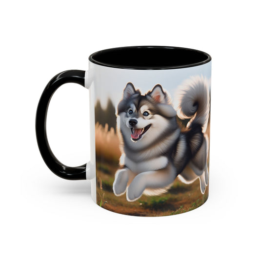 Alaskan Klee Kai Accent Coffee Mug - Perfect Gift for Dog Lovers