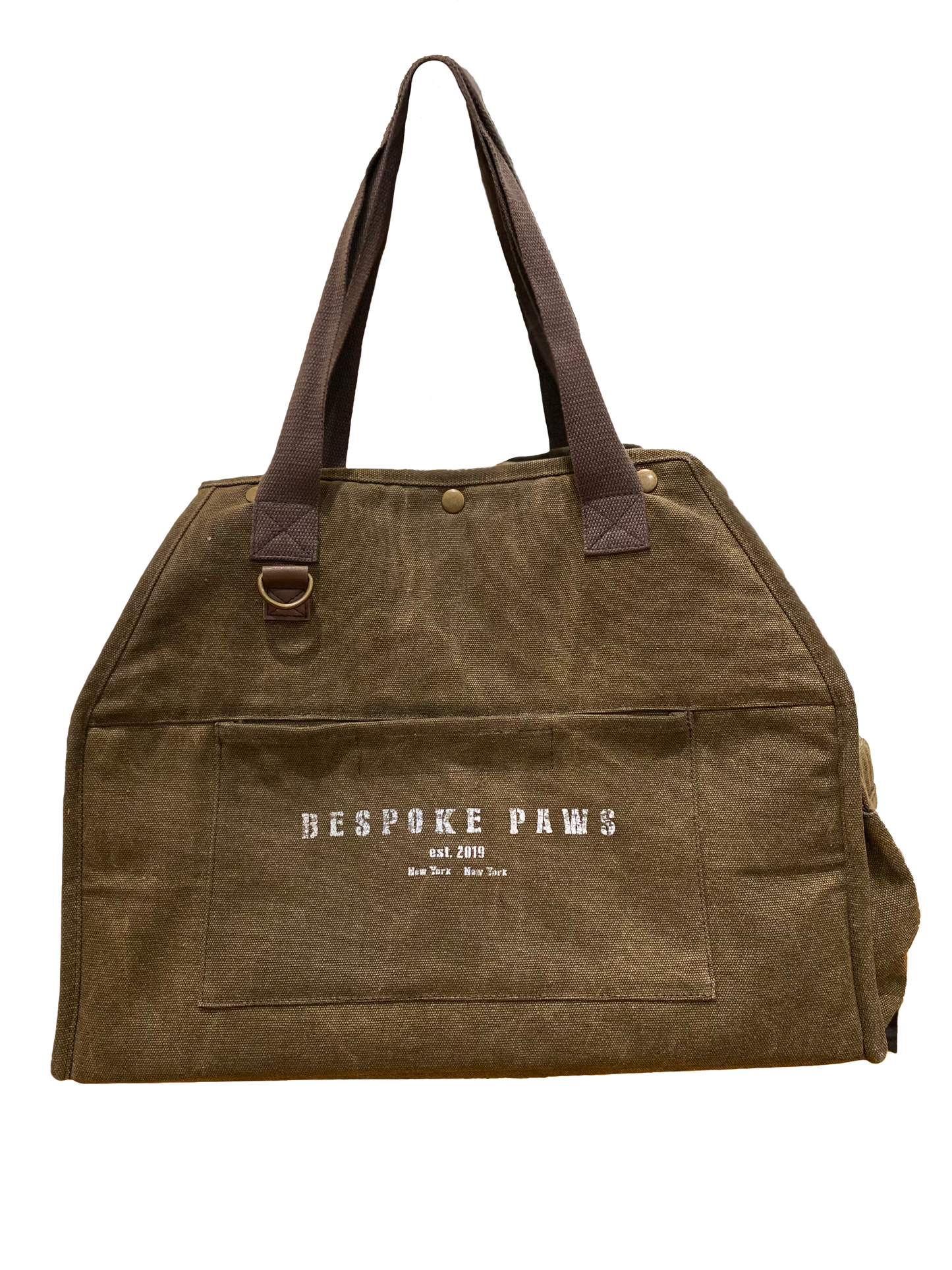 BESPOKE PAWS Packable Pet Carrier Medium Army Green