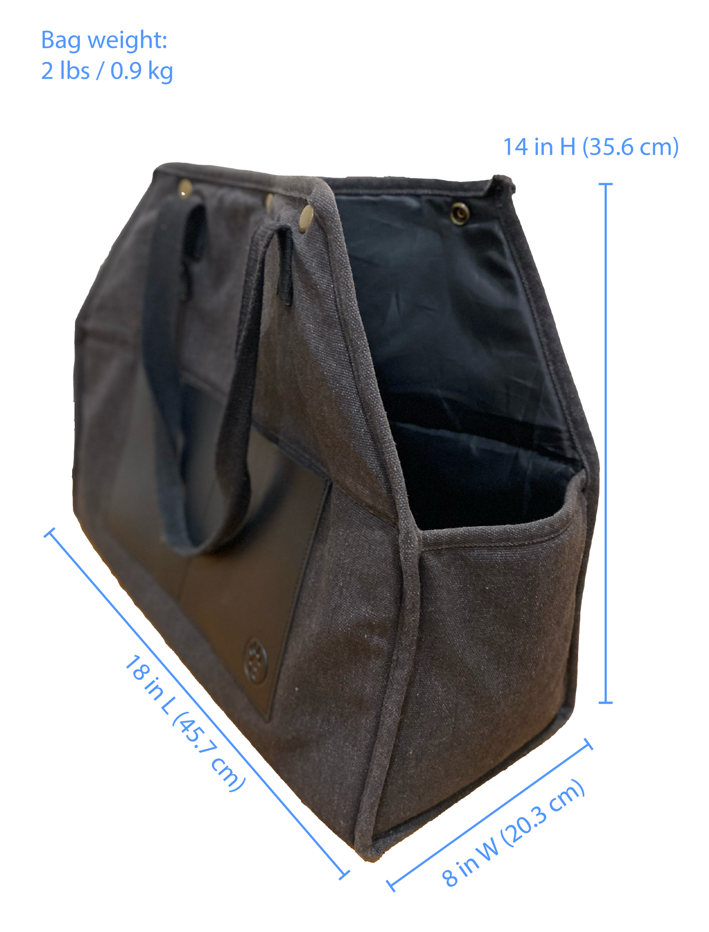 BESPOKE PAWS Medium Packable Pet Carrier Black