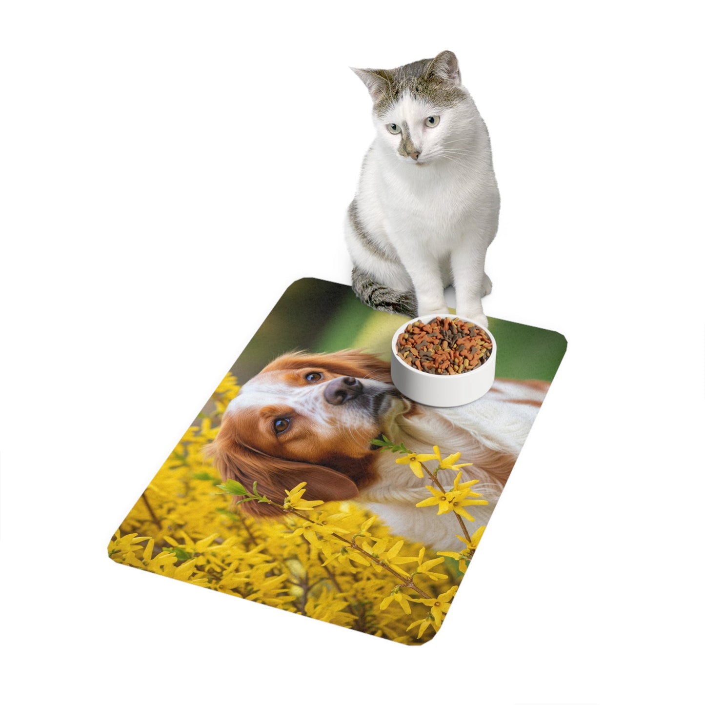 Pet Food Mat (12x18) - Brittany Dog