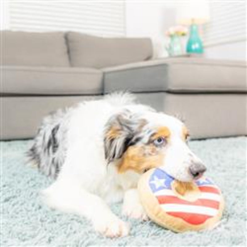 Stars & Stripes Donut Dog Toy