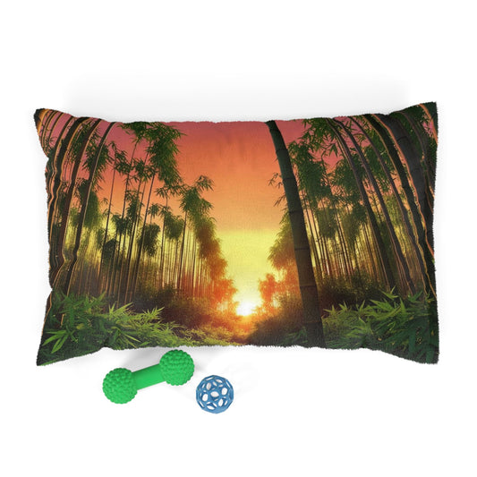 Bamboo Forest Sunrise Pet Bed