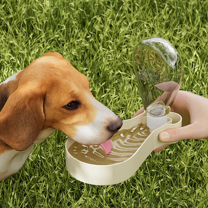 Pet Water Feeder Pet Hydration On-the-go Portable 2-in-1 Pet